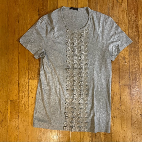 Burberry Prorsum silver trim shirt